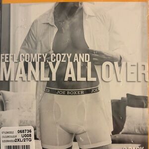 Joe Boxer Men's Black and White Boxer Briefs